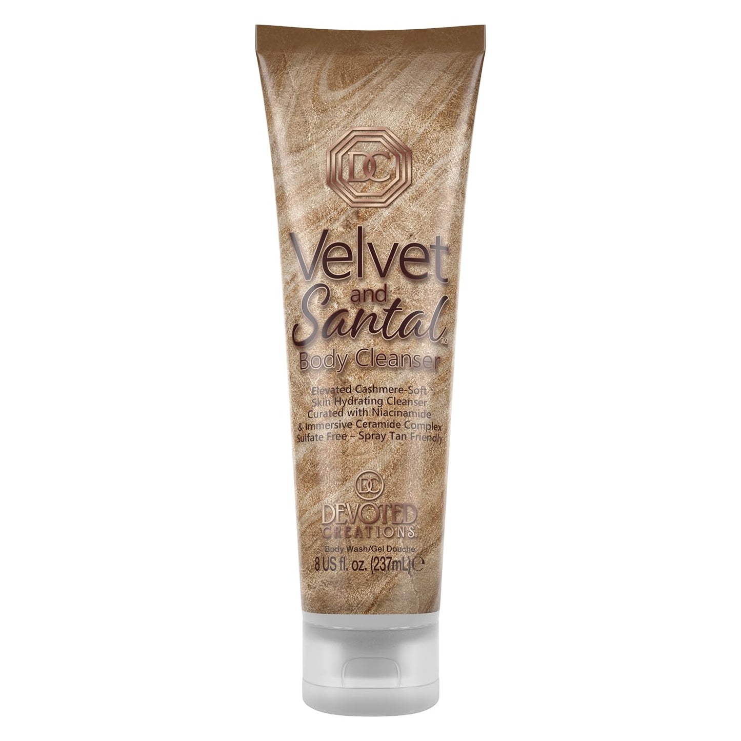 Devoted Creations Velvet and Santal Body Cleanser - Elevated Cashmere-Soft Skin Foaming Hydrating Body Cleanser Beauty & Personal Care Devoted Creations