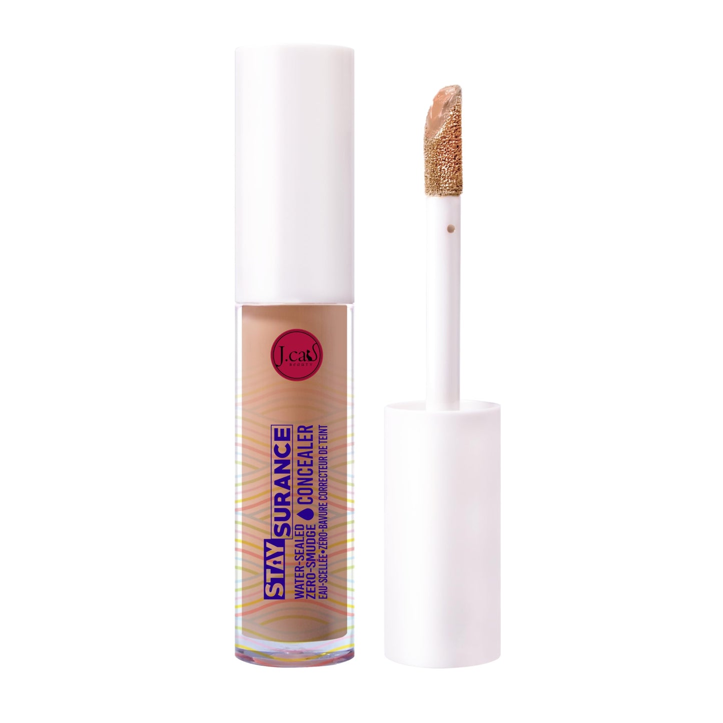 J.Cat Beauty Staysurance Water-Proof, Zero-Smudge Concealer, Combats Dark Circles, Redness and Small Imperfections, Lightweight, Buildable Formula Beauty & Personal Care J.CAT BEAUTY
