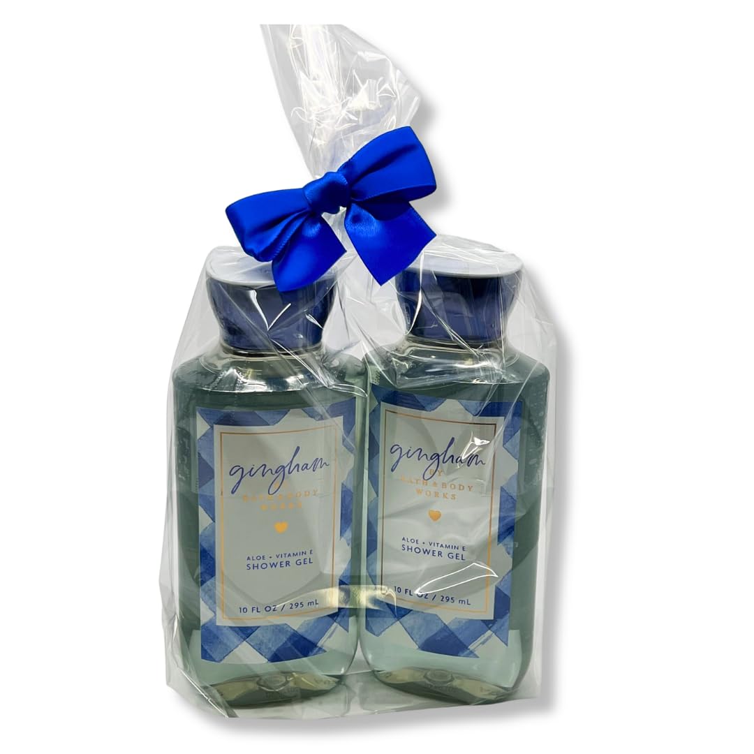 Bath & Body Works Gingham Shower Gel - Gift Pack for Holiday - Pack of 2 Beauty & Personal Care Bath & Body Works