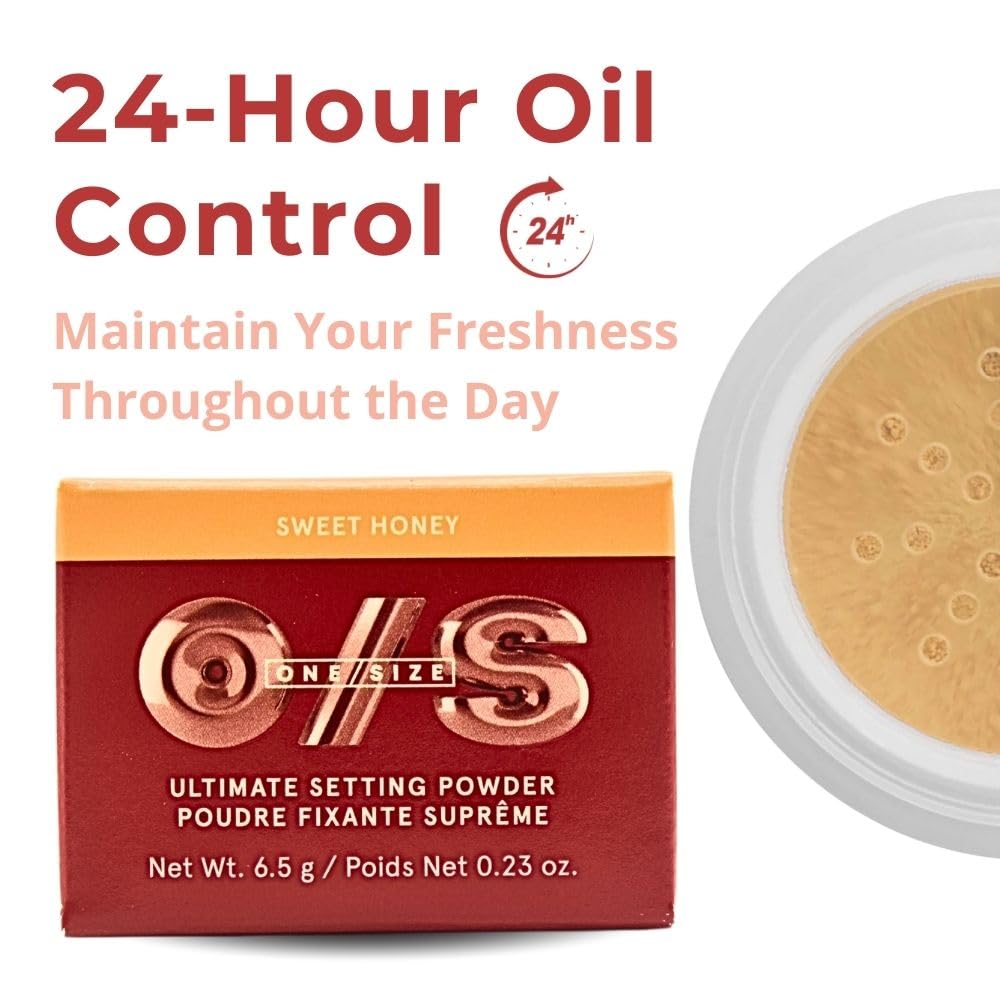 One/Size Mini Ultimate Loose Setting Powder - Sweet Honey (medium to deep skin tones) - 0.23 oz / 6.5 g Beauty & Personal Care One size