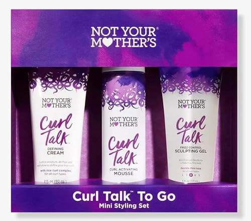 Not Your Mother's Not Your Mothers Curl Talk To Go Mini Styling SET. Defining Cream And Curl Activating Mousse. Beauty & Personal Care Not Your Mother's