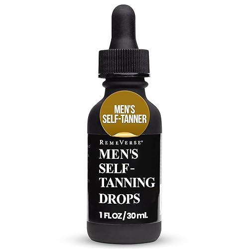 RemeVerse Men’s Self-Tanning Drops - Achieve Natural-Looking Even Skin Tone with Customizable Sunless Tanner for Men - Post-Shave Skin Protection Beauty & Personal Care RemeVerse