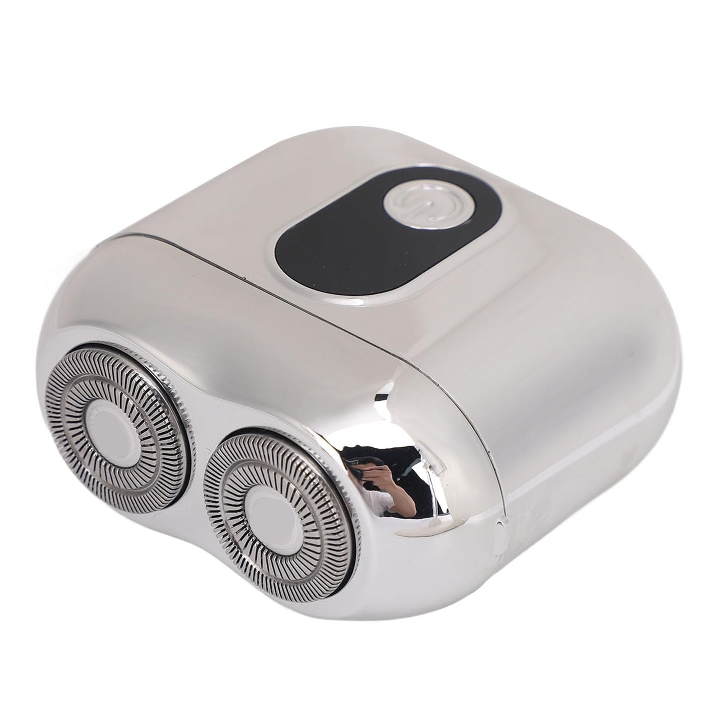 Mini Electric Beard Cutter, Portable Lightweight USB Rechargeable Trimmer with LED Display, Washable Design, Electroplated Silver Beauty and Personal Care YUYTE