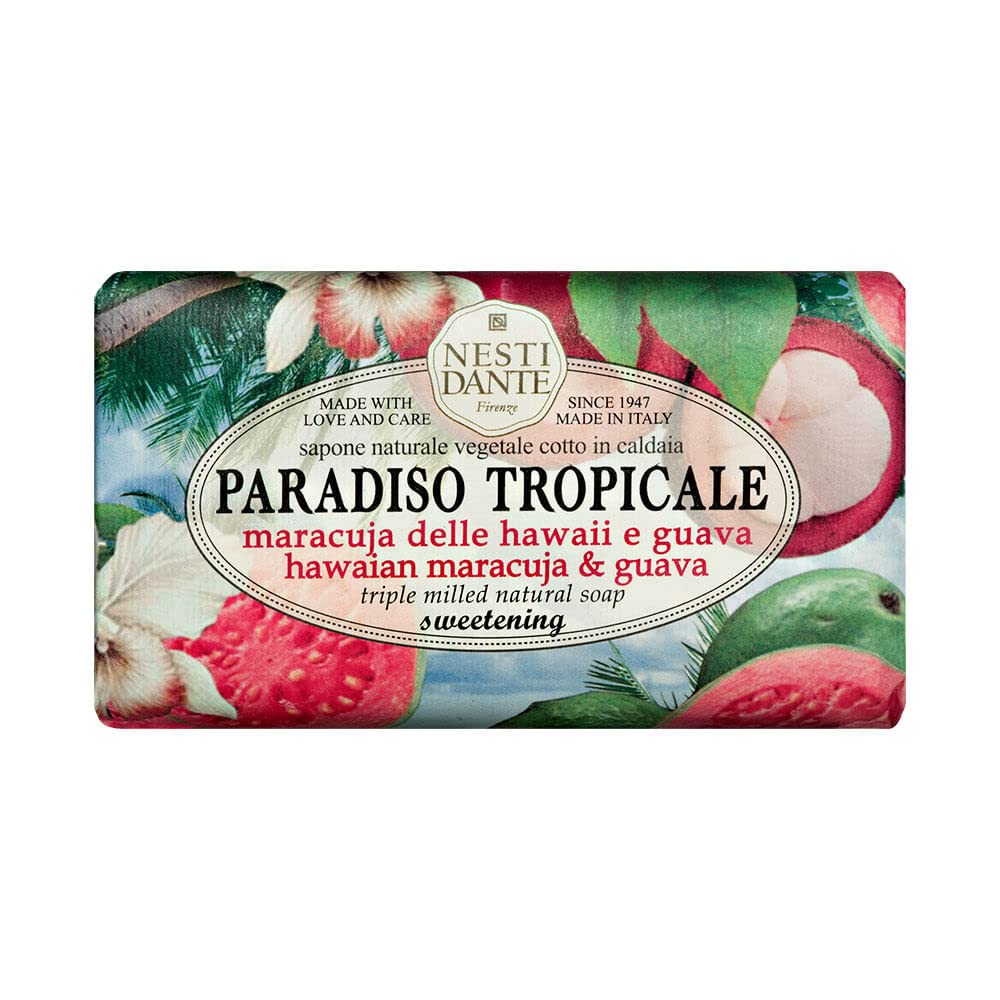 Nesti Dante Nesti dante paradiso tropicale triple milled natural soap - hawaiian maracuja and guava, 8.8oz, 8.8 Ounce Beauty & Personal Care Nesti Dante