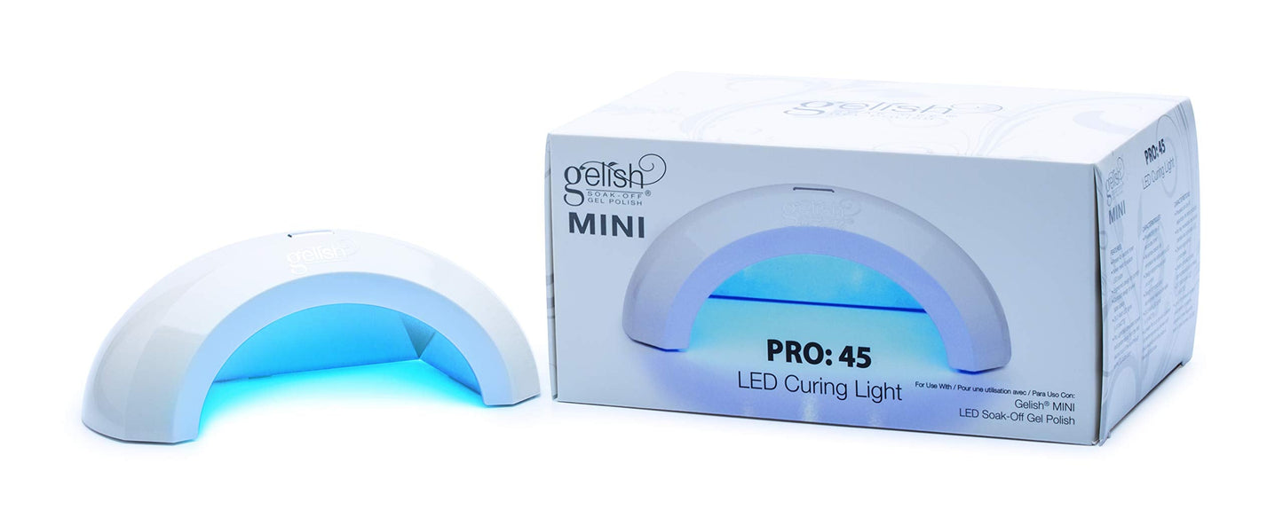 Gelish Pro 45 Mini LED Light - Professional Nail Lamp, Gel Light, Nail Dryer for Gel Polish, Fast Drying, Compact & Portable LED Light for Home Beauty & Personal Care Gelish