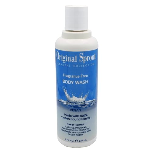 Original Sprout Coastal Collection Body Wash for All Skin Types, Fragrance-Free Body Wash, Vegan, 8 oz. Bottle Beauty & Personal Care Original Sprout