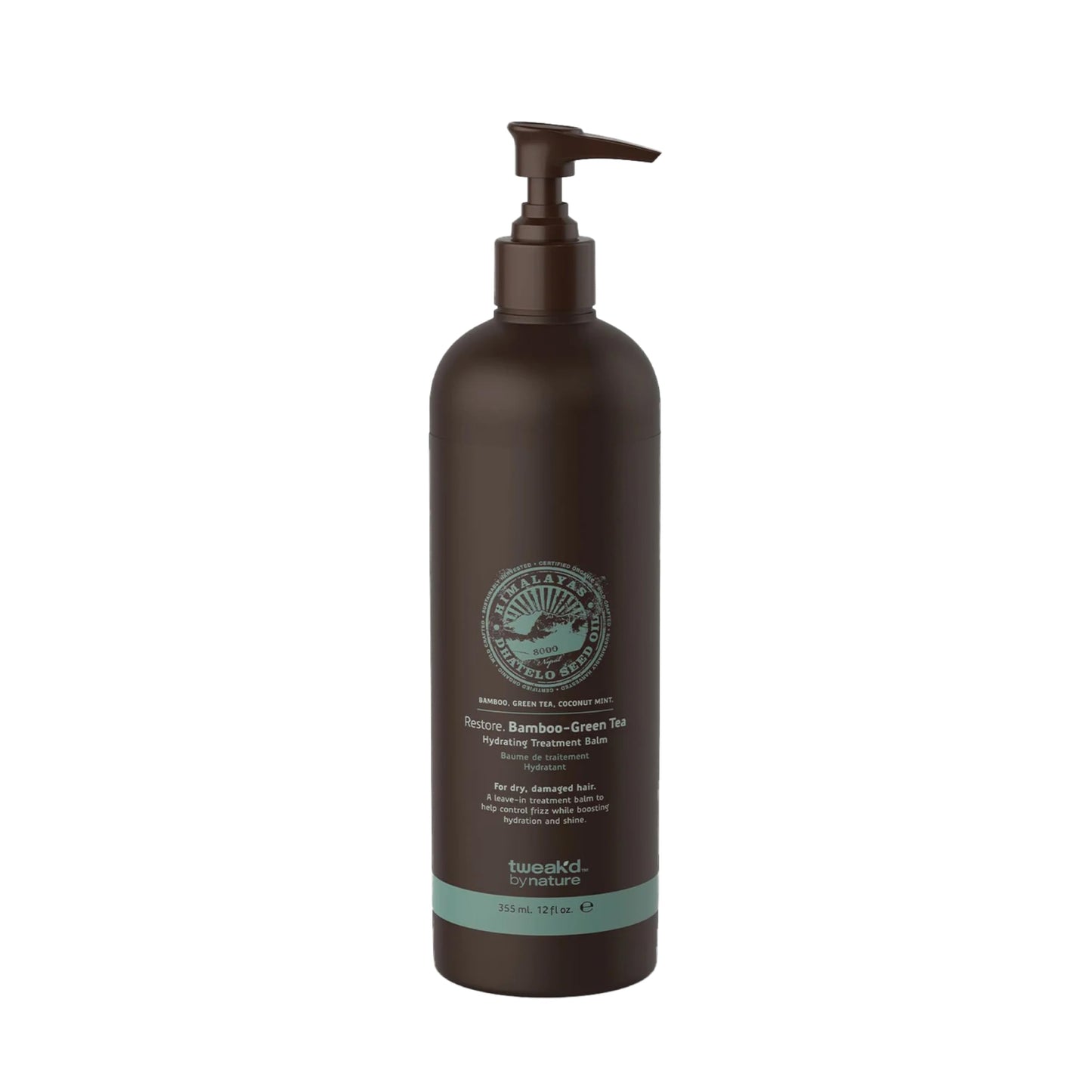 Tweak’d by Nature - Restore Bamboo-Green Tea Hydrating Leave In Hair Treatment, Strengthening Hair Serum, Invigorating Green Tea, Bamboo, and Coconut Beauty and Personal Care Tweak'd by Nature