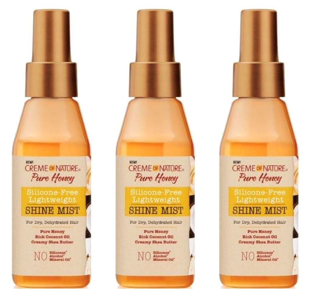 Creme Of Nature Pure Honey Shine Mist 4 Ounce (118ml) (Pack of 3) Beauty & Personal Care Creme of Nature