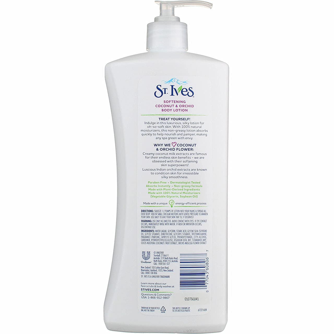 St. Ives Naturally Indugent Body Lotion, Coconut Milk and Orchid Extract, 21 Oz (Pack of 5) Beauty & Personal Care St. Ives