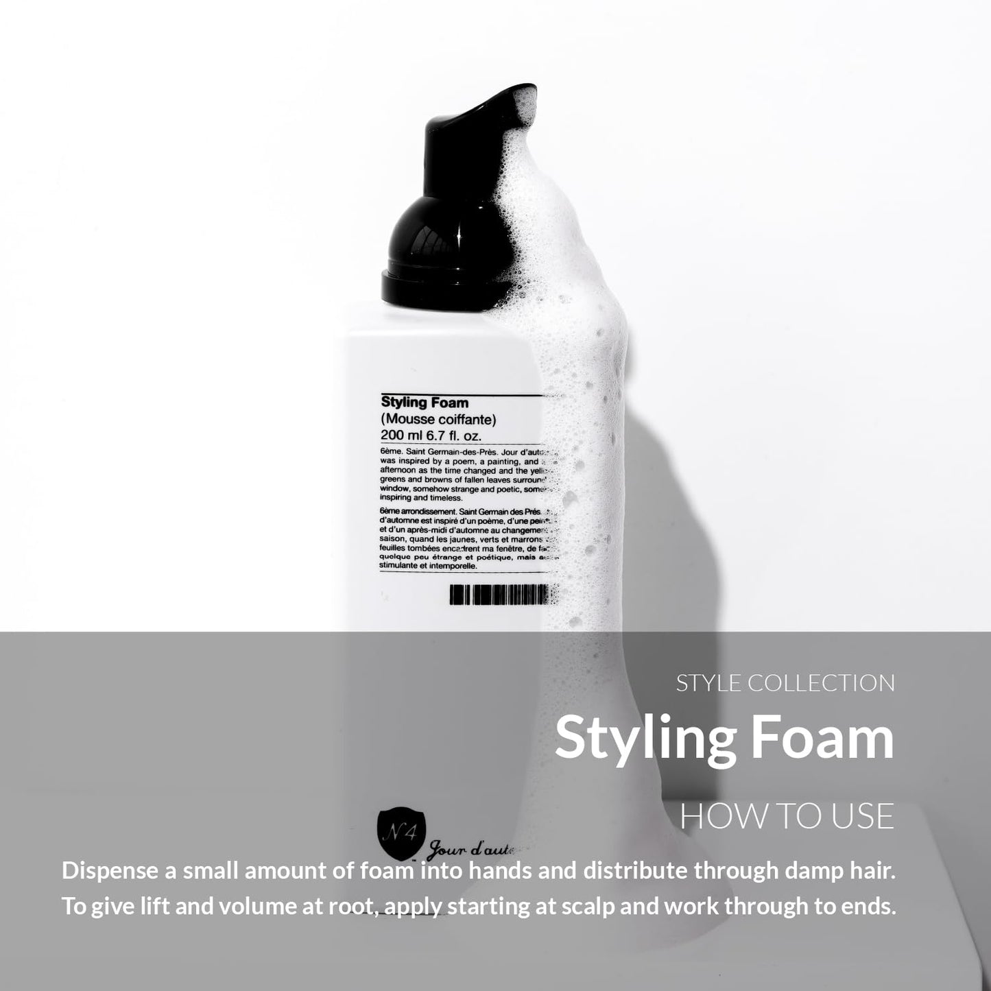 Number 4 Styling Foam. Medium Support Hair Mousse for Volume & Control, Essential for Wavy & Curly Hair, 6.7 oz Beauty & Personal Care Number 4
