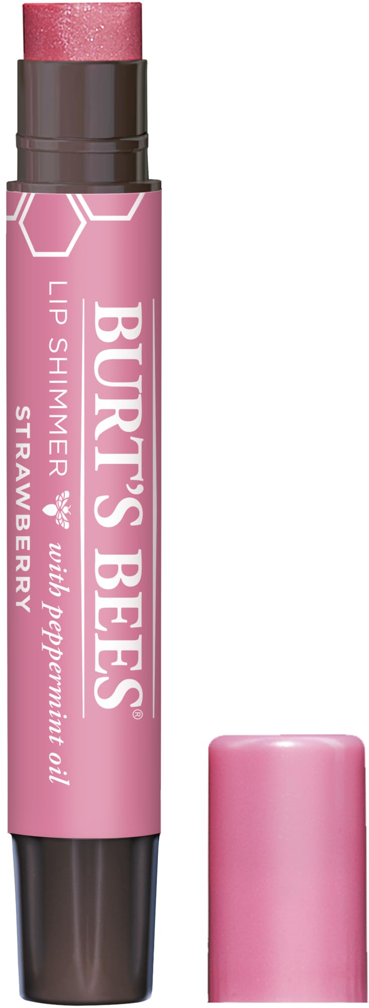 Burt's Bees 100% Natural Moisturizing Lip Shimmer, Strawberry - 1 Tube Beauty & Personal Care Burt's Bees