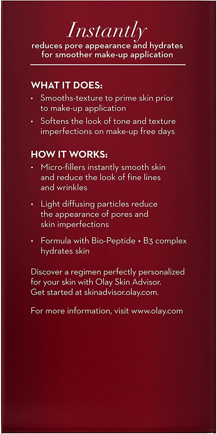 Olay Regenerist Wrinkle Revolution Complex PRIMER PLUS Instant FIX, Advanced Anti-aging Moisturizer, 1.7 Fl. Oz. (50 ml) Beauty & Personal Care Olay