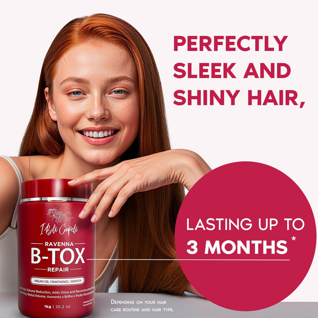 I Belli Capelli Ravenna Hair Straightening Kit - Repair Hair B-tox, Aloe Vera Shampoo & Conditioner, Repair Oil - Intense Hydration, Shine Beauty & Personal Care I Belli Capelli