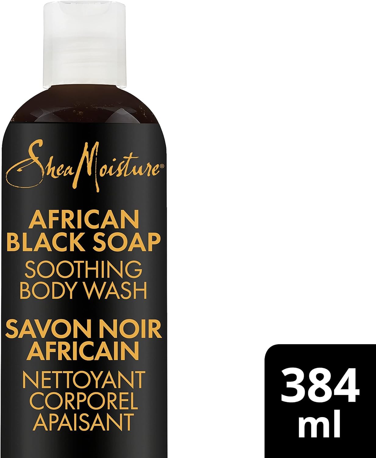 Unilever Shea Moisture Soothing Body Wash for dry skin African Black Soap paraben free 384 ml Beauty & Personal Care Unilever