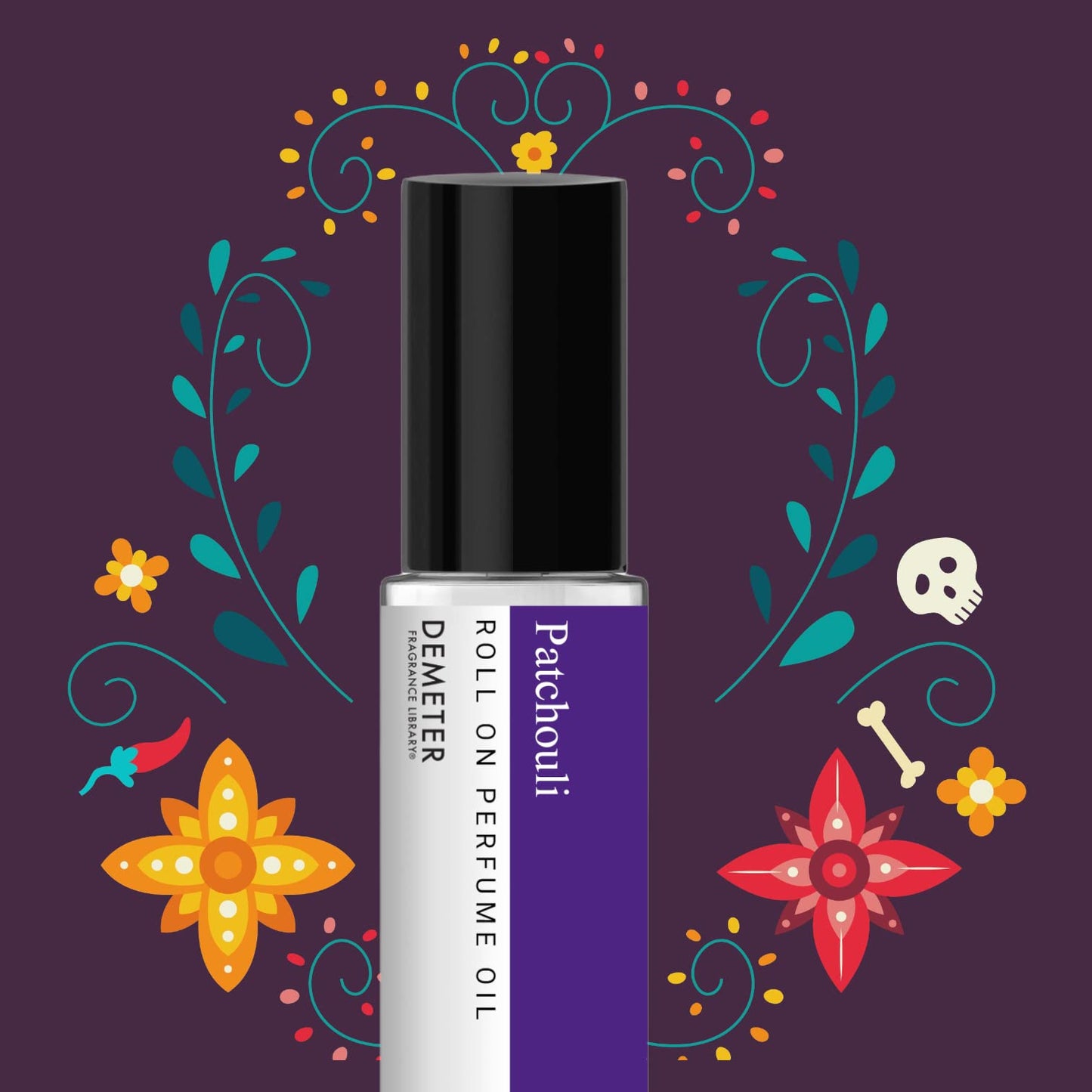 DEMETER Patchouli Roll On Perfume Oil, 0.33 Oz, Long-Lasting Beauty & Personal Care DEMETER