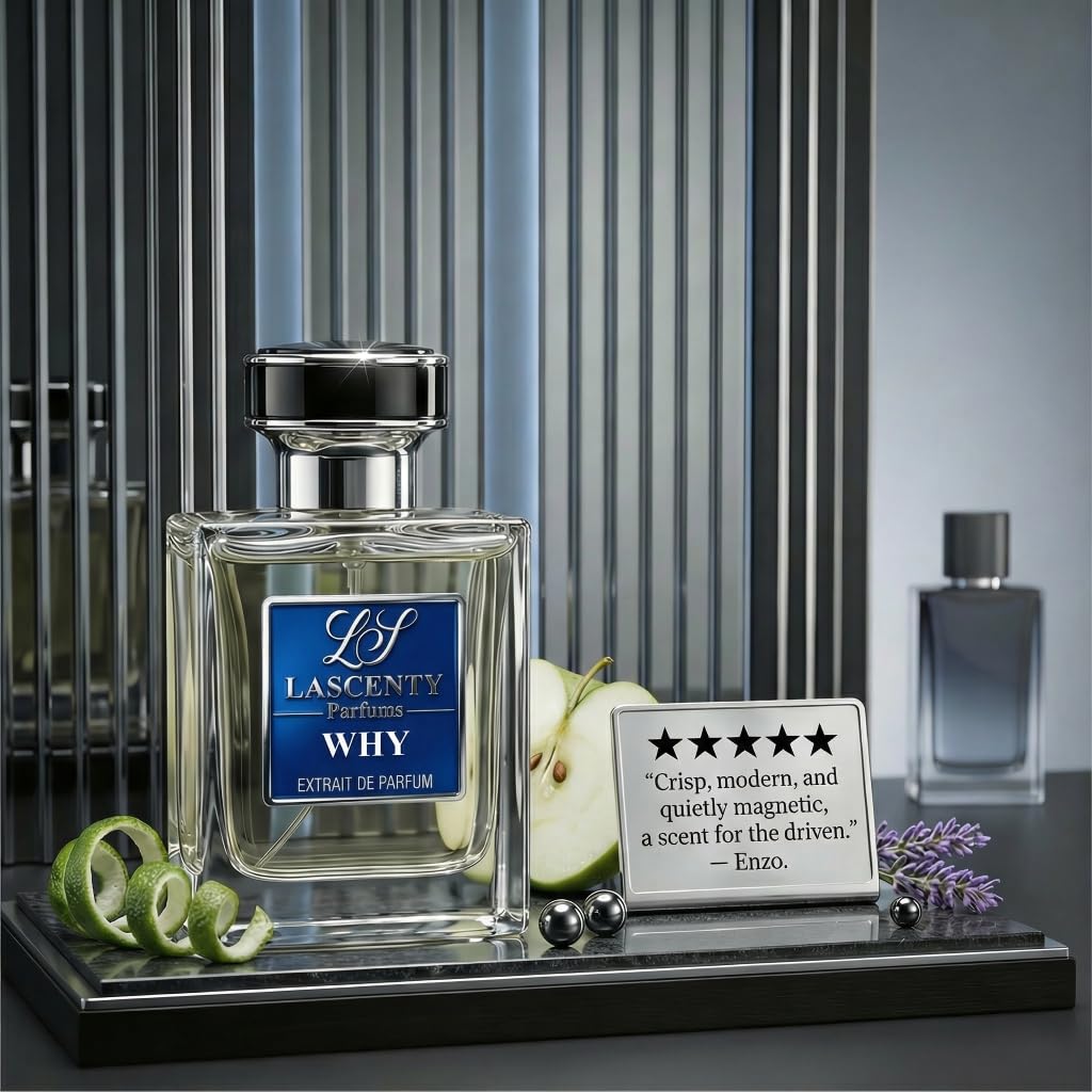 LaScenty WHY Perfume Inspired by Y - EDP Cologne for Men (1.7oz / 50ml) | Extrait de Parfum | Long-Lasting Aromatic Woody Scent Cologne | Modern Fresh Beauty & Personal Care LaScenty