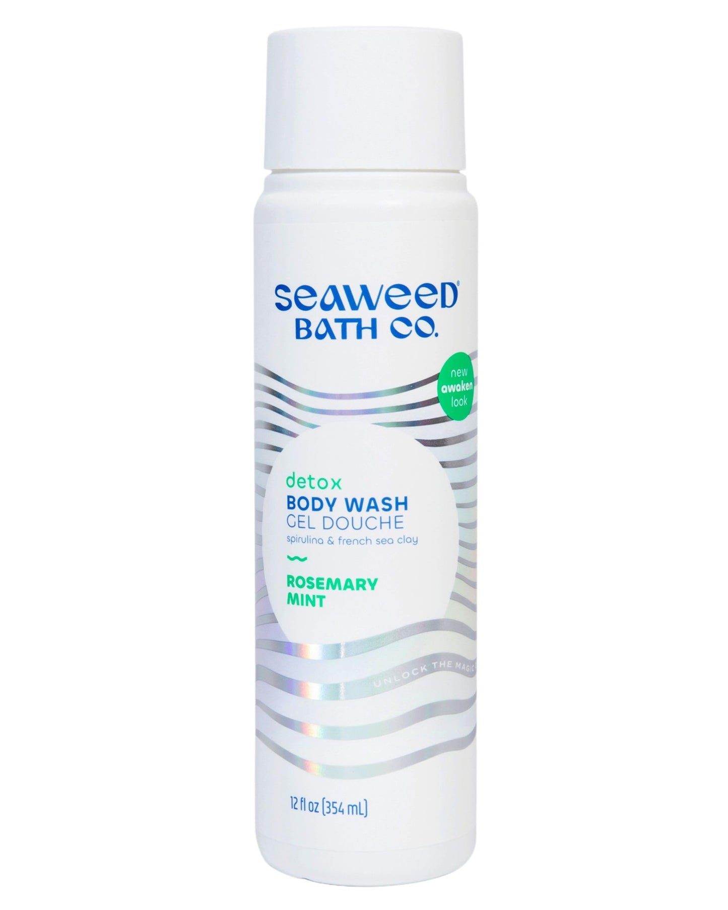 Seaweed Bath Co. Detox Body Wash, Rosemary Mint Scent, 12 Ounce, Shower Gel for Men & Women, Vegan, Paraben Free, Sulfate Free, Cruelty Free Beauty & Personal Care The Seaweed Bath Co.