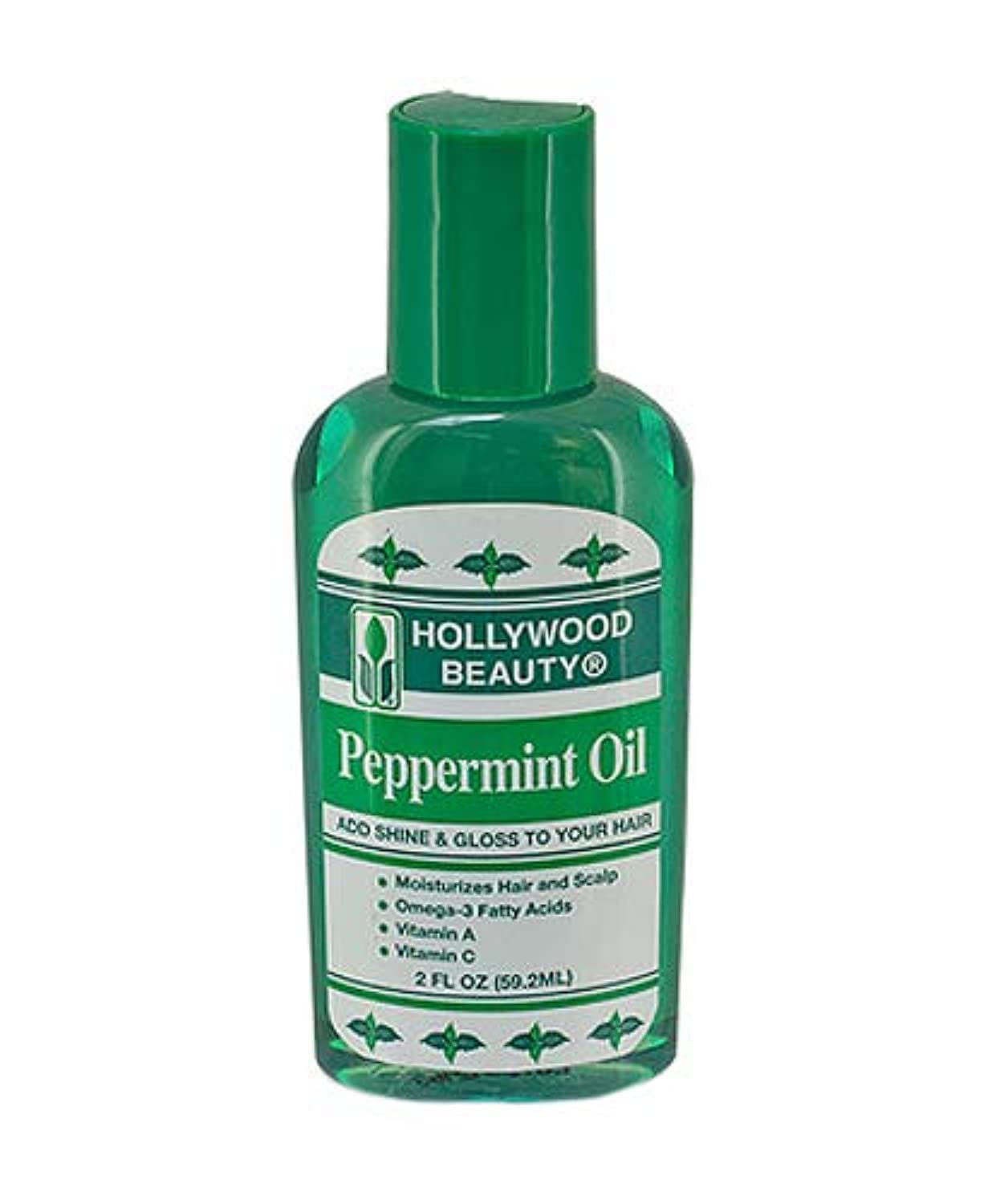 Hollywood Beauty Peppermint Hair Oil, 2 oz - Conditions Hair & Skin, Natural Treatment for Dry Itchy Scalp, Moisturizes with Omega-3, Vitamin A & C Beauty & Personal Care Hollywood Beauty