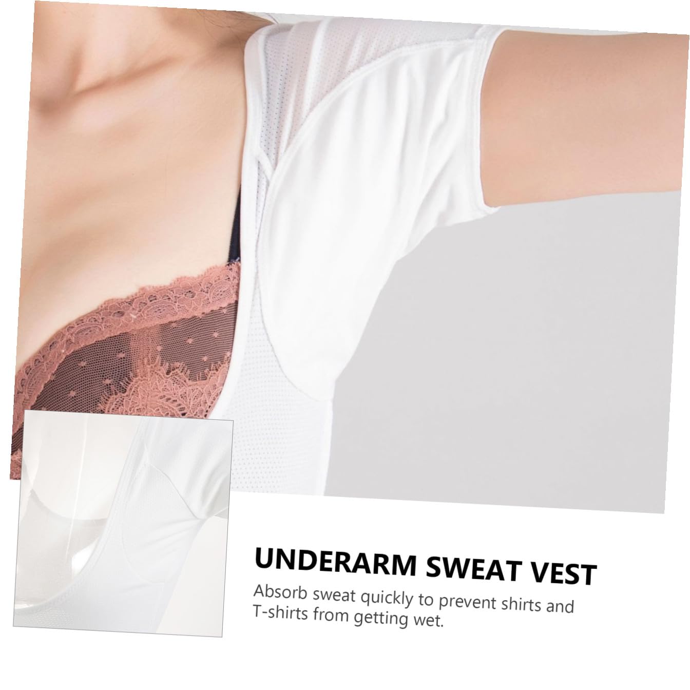 Artibetter 1pc Underarm Sweat Pads Armpit Sweat Pads Sweat Guard Underwear for Sweating Women, Comfortable Unflavored Beauty and Personal Care ARTIBETTER