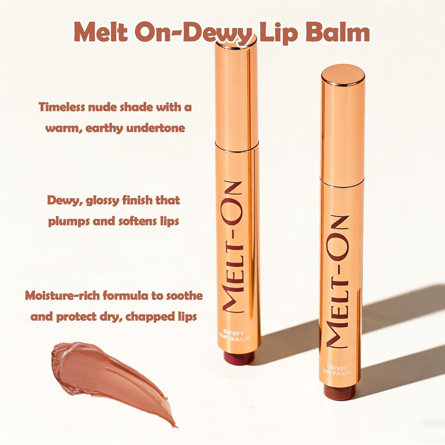 Oz Lab Beauty Melt On Dewy Lip Balm - Nude Shade, Moisturizing Click-Up Lip Balm, Cruelty-Free, 0.21FL.OZ/6 ML?pack of 1 Beauty and Personal Care OZ LAB