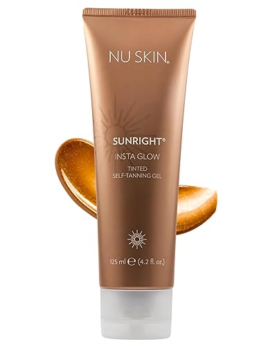Nu Skin Sunright Insta Glow Self Tanner Gel | Natural Summer Tan for Face & Body | Beauty & Skin Care | Vitamin E & Avocado Oil | Natural Body Bronzer Beauty & Personal Care Nu Skin