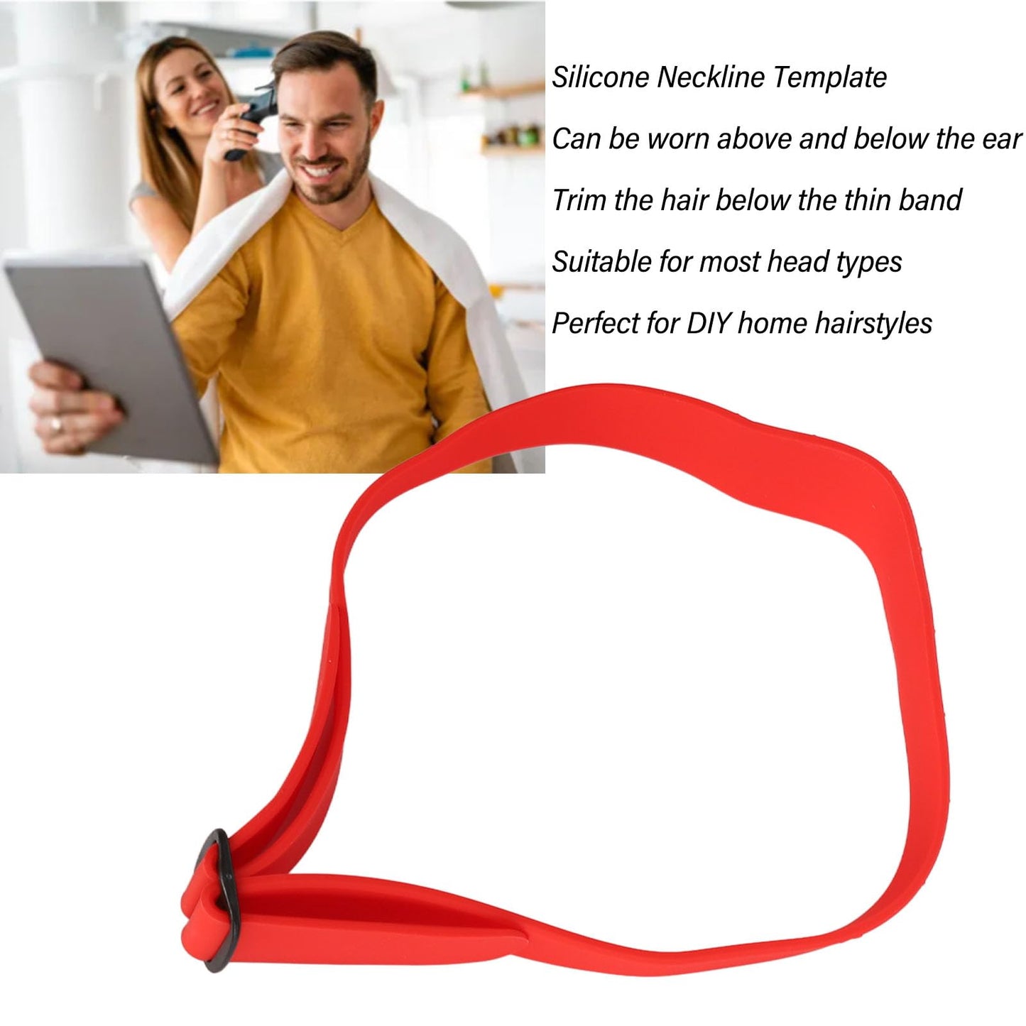 Silicone Neckline Template Neck Hair Guide DIY Neck Hair Shaving Template for Neckline Haircuts Hair Trimming, Styling Guide Ruler Styling Guide Ruler Beauty and Personal Care goodstumbler