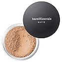 Original Matte Loose Mineral Foundation SPF 15, 12 Medium Beige, Vegan, Cruelty-Free & Dermatologist-Tested Beauty & Personal Care bareMinerals