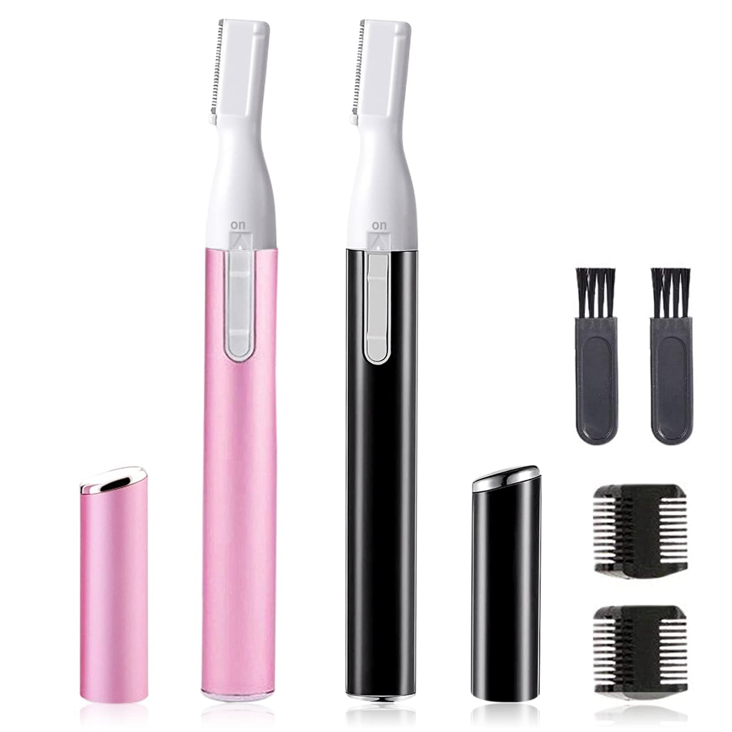 LAIKME Electric Eyebrow Trimmer for Women, Facial Hair Razor Removal for Men, Mini Epilator for Bikini, Remover for Face, Chin, Peach Puzz, Lips Beauty and Personal Care LAIKME