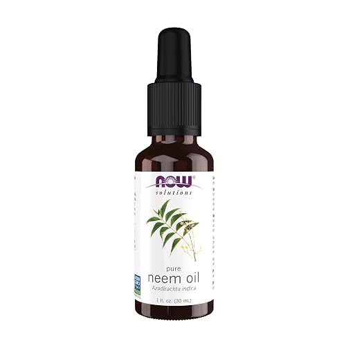 NOW Foods Solutions, Neem Oil, 100% Pure, Made From Azadirachta Indica (Neem) Seed Oil, Natural Relief from Irritation and Other Skin Issues, 1-Ounce Beauty & Personal Care NOW Foods