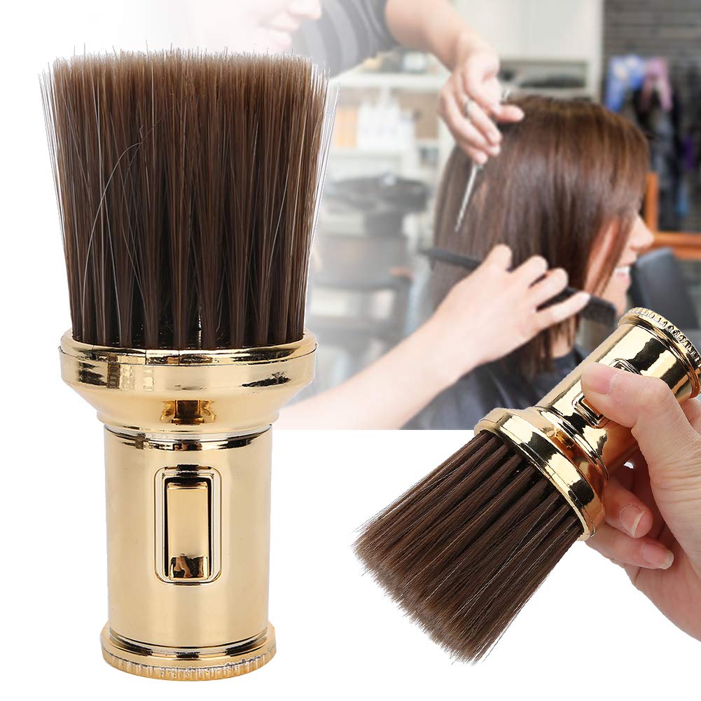 Hair Sweep, Multifunctional Neck Duster Brush Beard Shaving Brush Barber Brush for Barber Shop(Gold) Beauty and Personal Care Antilog