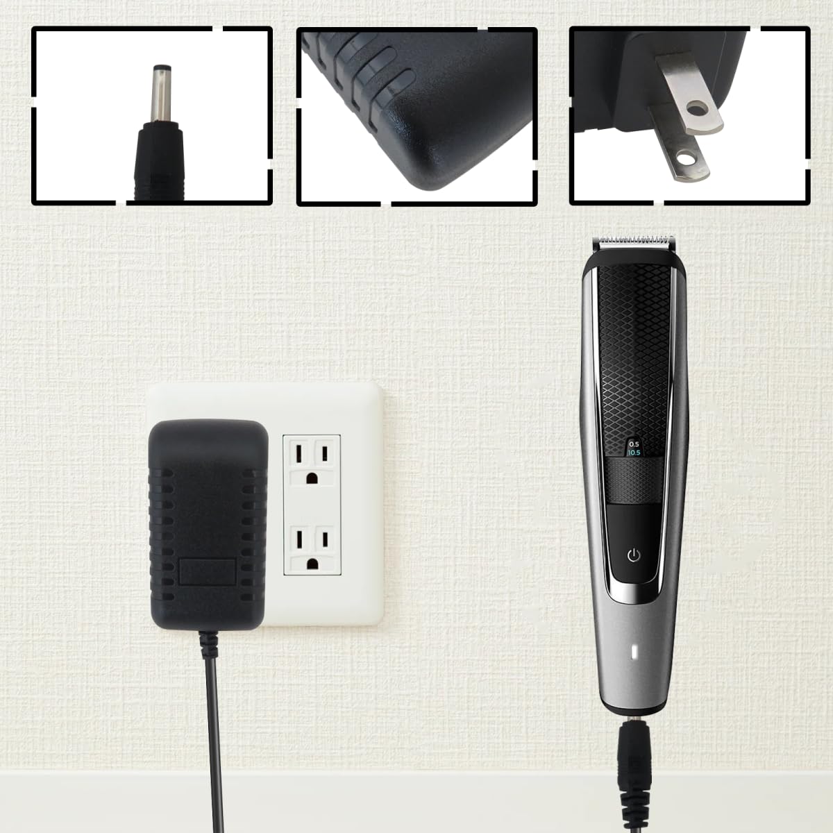WELURE Charger Replacement for Remington Clippers AC Adapter Power Cord All-in-One Trimmer UA050035E, HK28U-3.6-100, UD-0401 for MB4020, MB975 Beauty and Personal Care WELURE