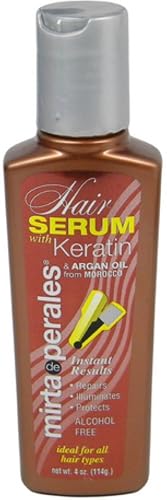 Mirta De Perales Hair Serum with Keratin & Argan Oil 4 Oz. 2-PACK Beauty & Personal Care Mirta De Perales