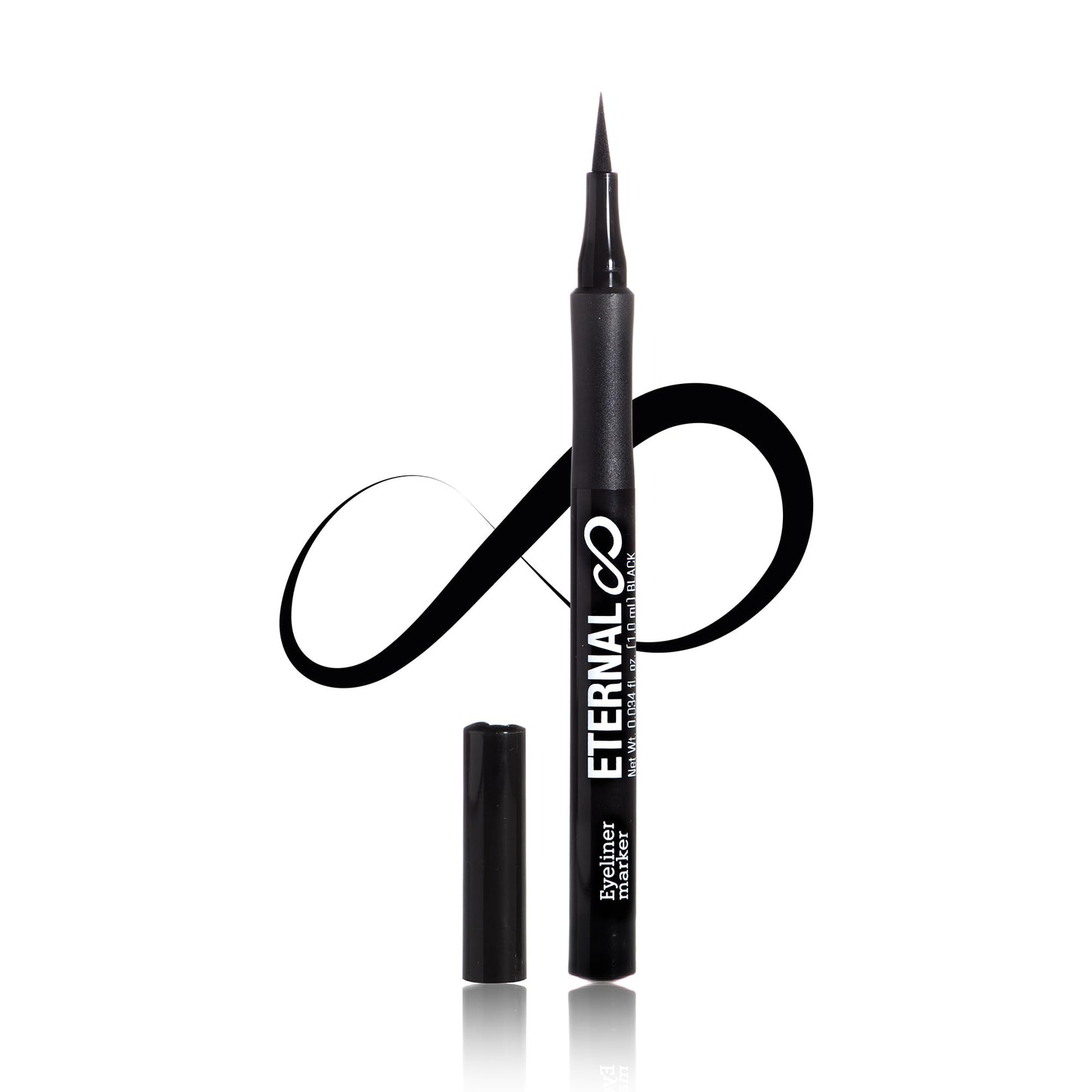 Eternal Liquid Professional Eyeliner Marker - Water and Sweat Resistant Non-Smudge with Matte Finish and Thin Tip for Sharp Intense Lines (Black) Beauty & Personal Care Eternal