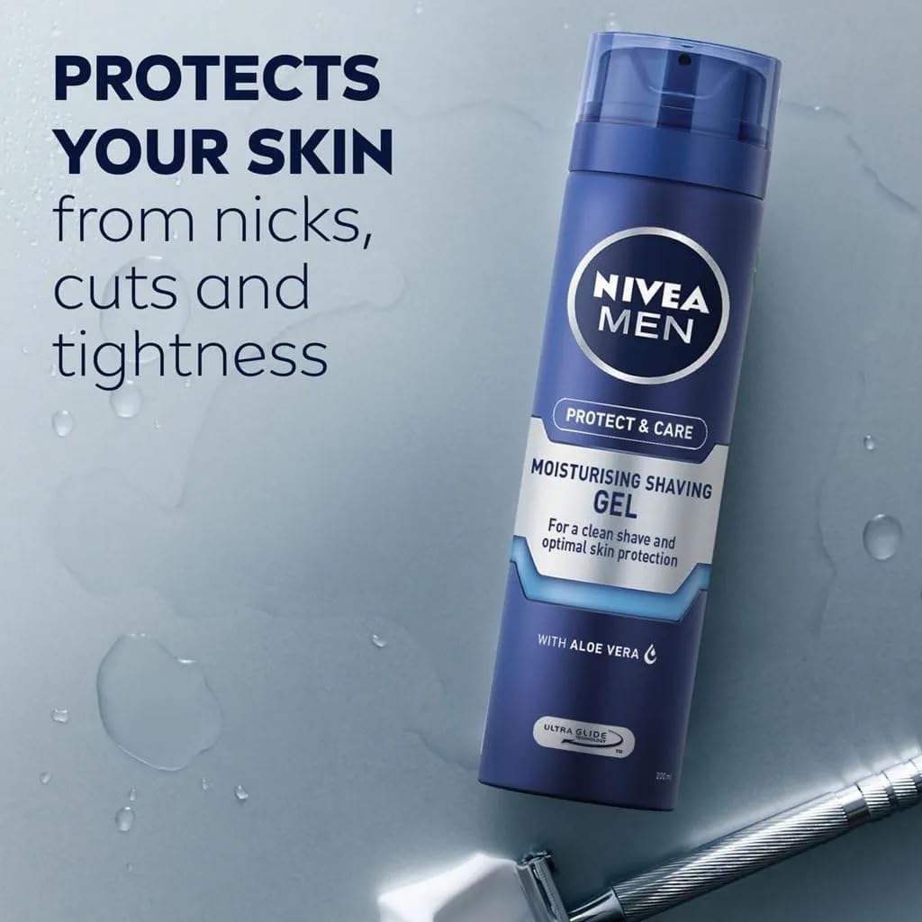 NIVEA FOR MEN Moisturizing Shaving Gel 7 oz Beauty & Personal Care NIVEA