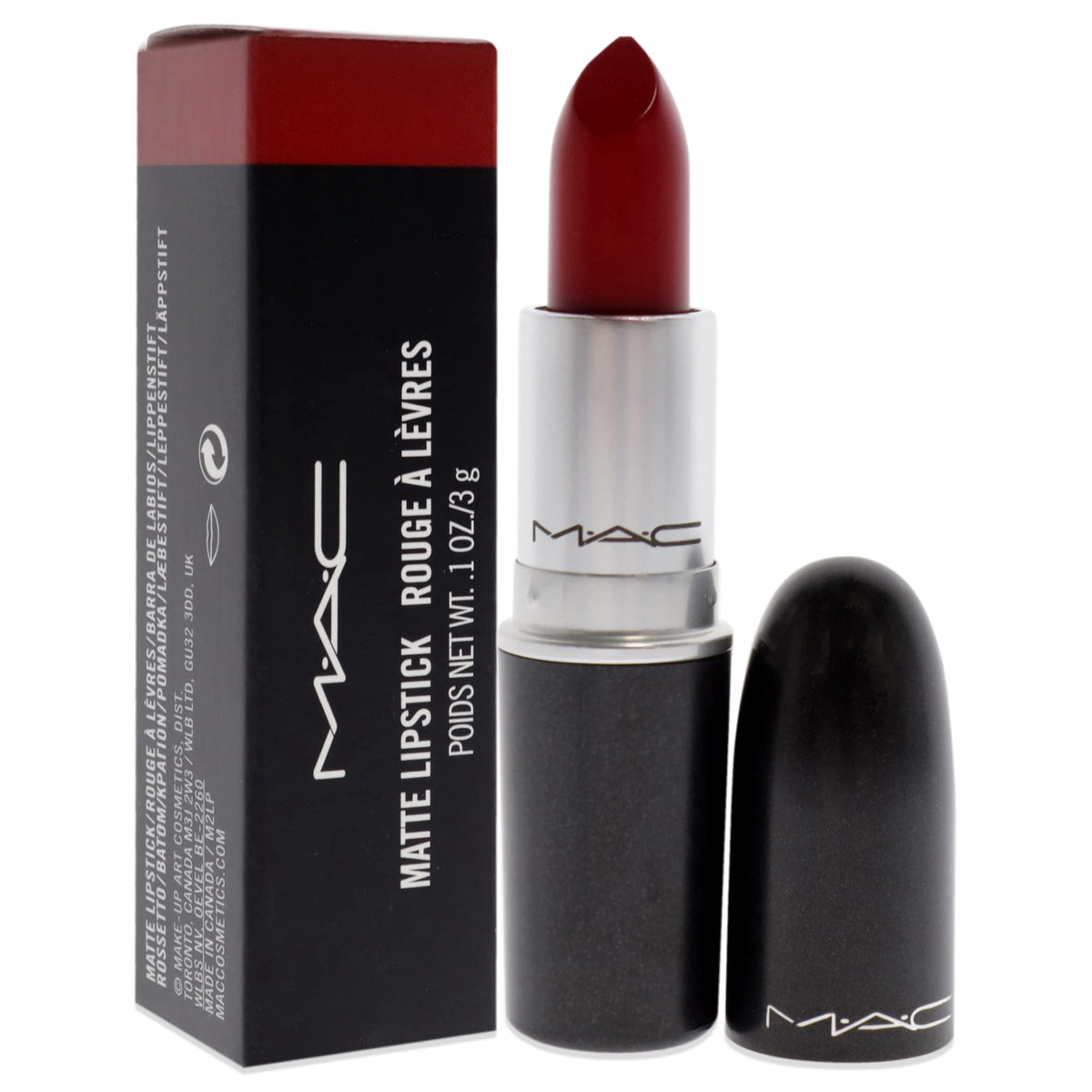 MAC Matte Lipstick - 612 Russian Red Lipstick Women 0.1 oz Beauty & Personal Care MAC
