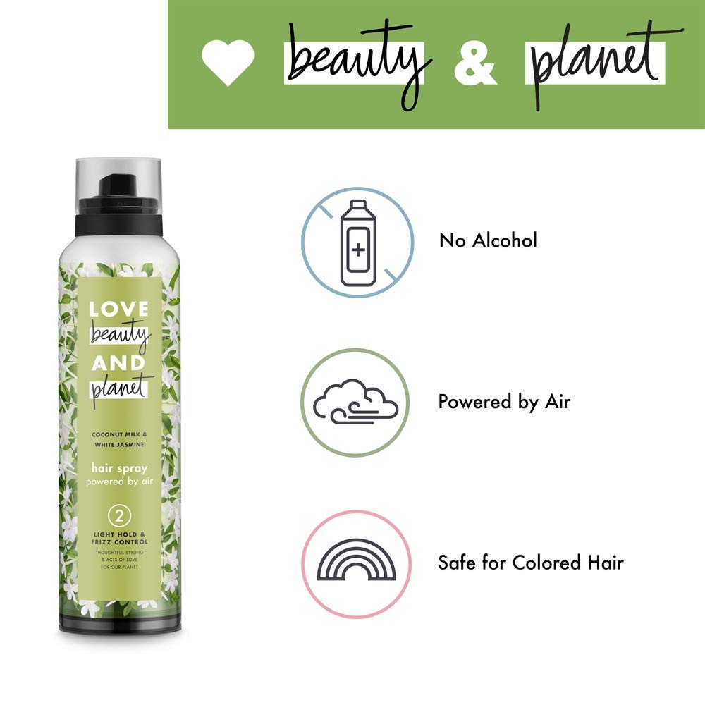 Love Beauty and Planet Frizz Control Hair Spray Coconut Milk and White Jasmine 6.8 oz Beauty & Personal Care Unilever