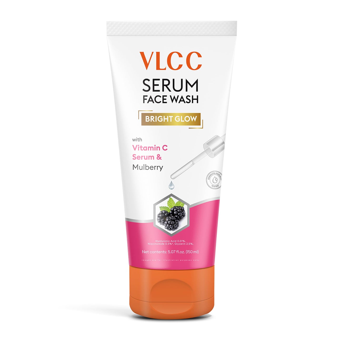 VLCC Serum Face Wash - Facial Cleanser with Mulberry Extract, Hyaluronic Acid and Niacinamide - Gentle Face Cleanser - Paraben Free - 5.07 oz Beauty & Personal Care VLCC