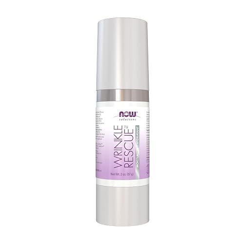 NOW Foods Solutions, Wrinkle Rescue Moisturizer, with Clinically Tested Sepilift® DPHP and Lanablue™ to Tone Aging Skin, 2-Ounce Beauty & Personal Care NOW Foods
