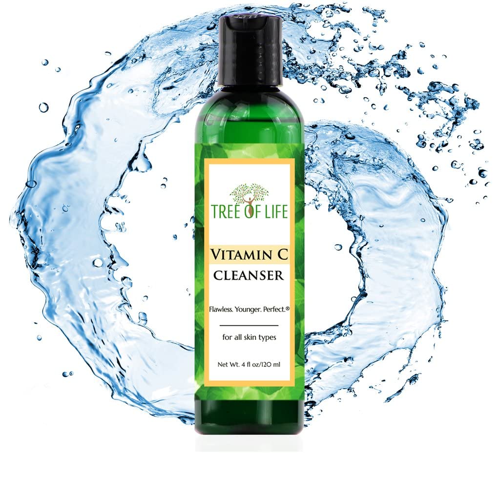 Tree of Life Beauty Vitamin C Brightening Face Care, Minimizing Pores & Facial Cleanser for Gentle Deep Cleaning with Organic Aloe, Clean Beauty & Personal Care Tree of Life