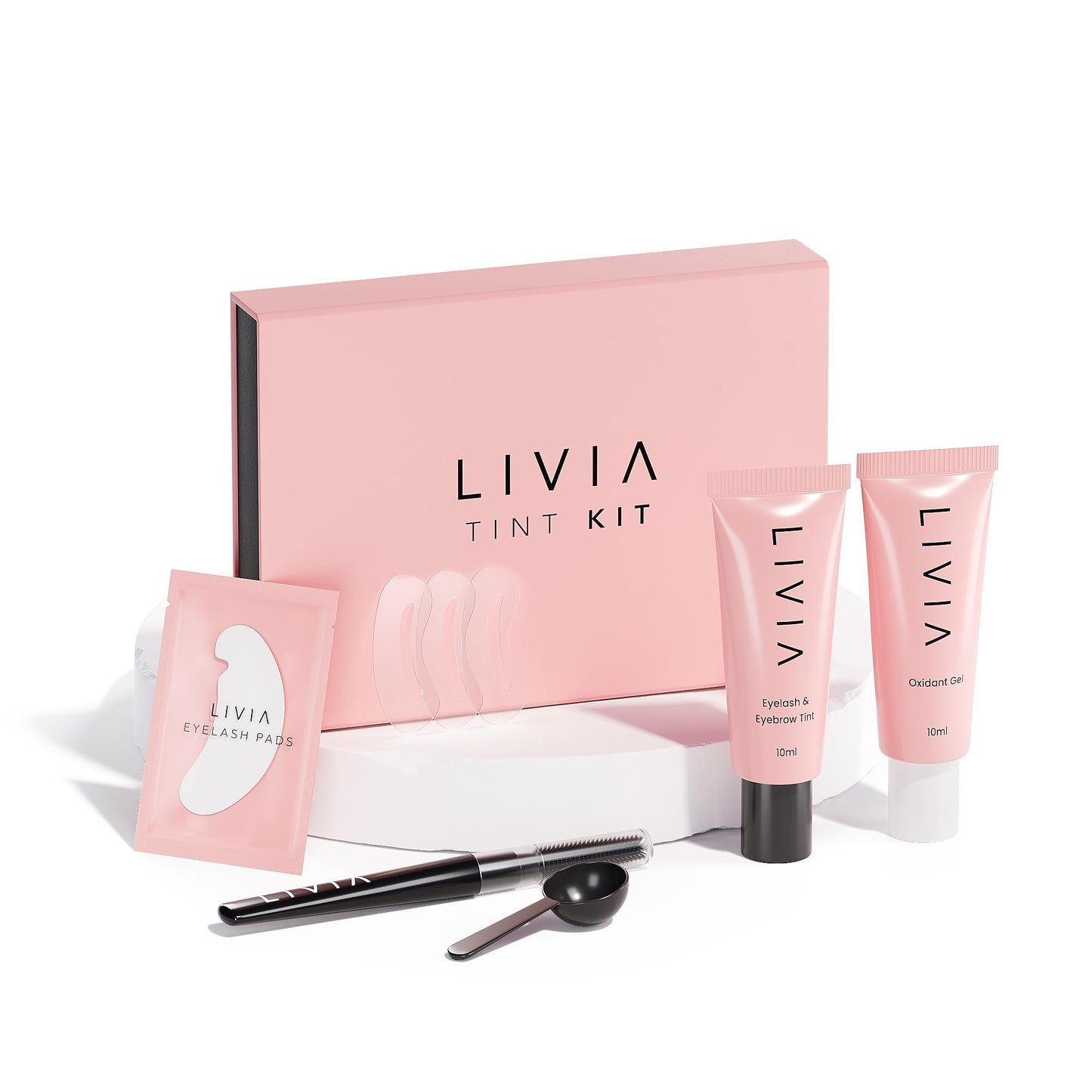 Livia - Black Eyelash and Eyebrow Color Set - Long-Lasting, Natural-Looking Color for 4 Weeks - Vegan, Gentle for Sensitive Skin - Easy DIY Solution Beauty & Personal Care LIVIA