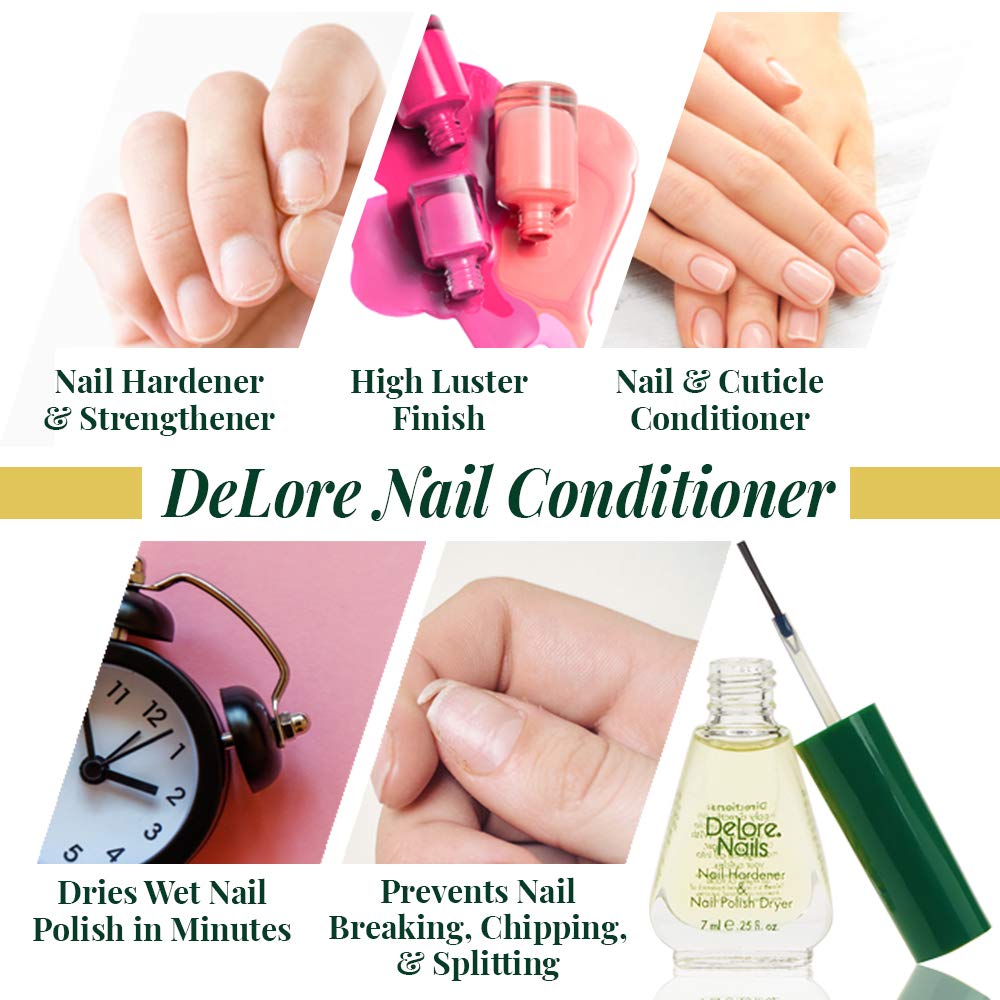 Delore for Nails Hardener and Nail Polish Dryer, .25-Ounce (Pack of 2) Beauty & Personal Care DELORE NAILS