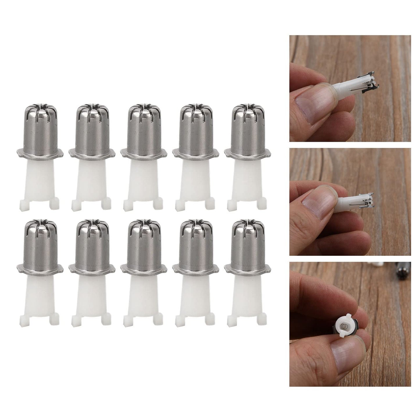 Zetiling Nose Trimmer Replacement Heads, 10pcs Nose Hair Trimmer Head, Universal Replacement Clipper Blade Heads Beauty and Personal Care Zetiling