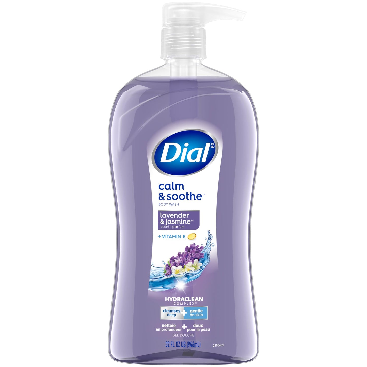 Dial Body Wash, Calm & Soothe Lavender & Jasmine Scent, 32 fl oz Beauty & Personal Care Dial