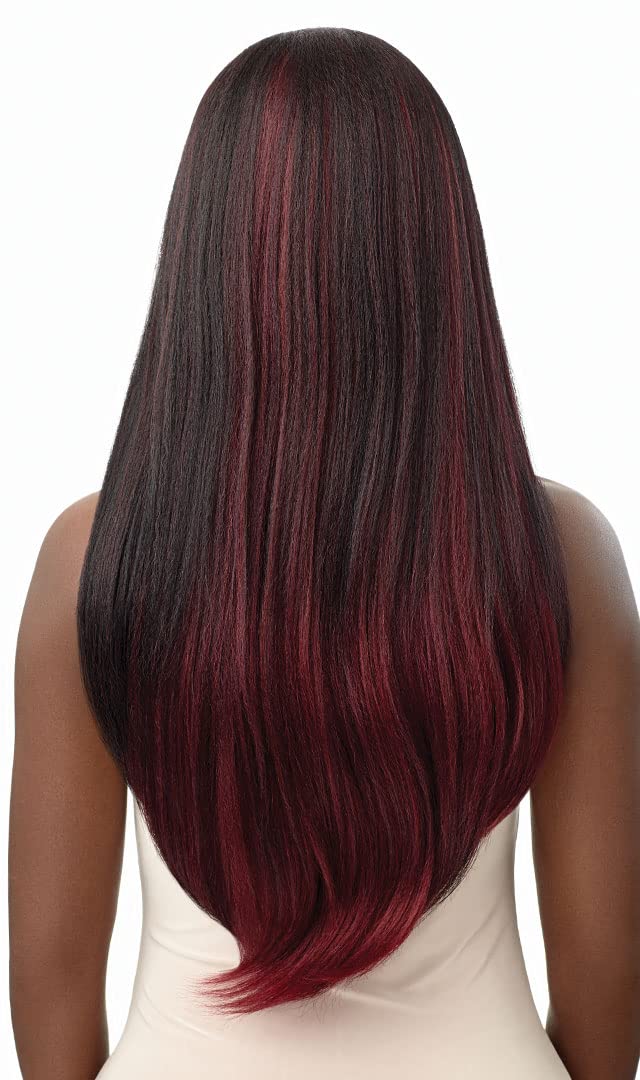 Outre Half Wig Quick Weave Neesha Soft Natural New Half Wig Cap NEESHA H306 (1B)