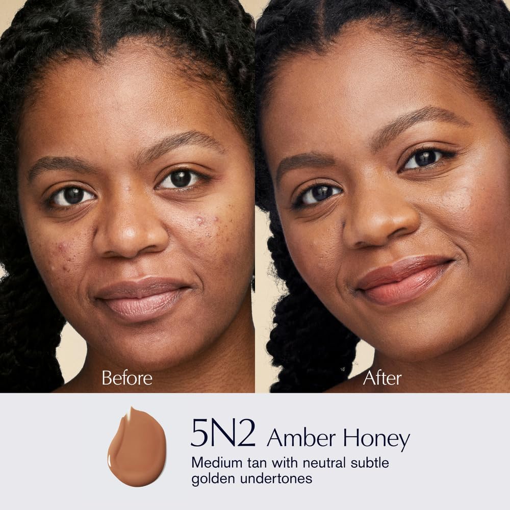 Estée Lauder Futurist Hydra Rescue Moisturizing Foundation Makeup SPF 45 for a 12-Hour Glow, 1.2 Fl Oz, 5N2 Amber Honey Beauty & Personal Care Estée Lauder