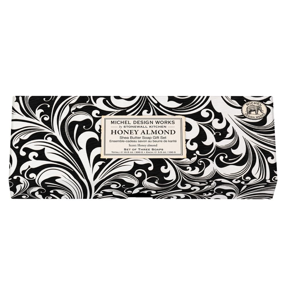 Michel Design Works Honey Almond Soap Gift Set (857182) Beauty & Personal Care Michel Design Works
