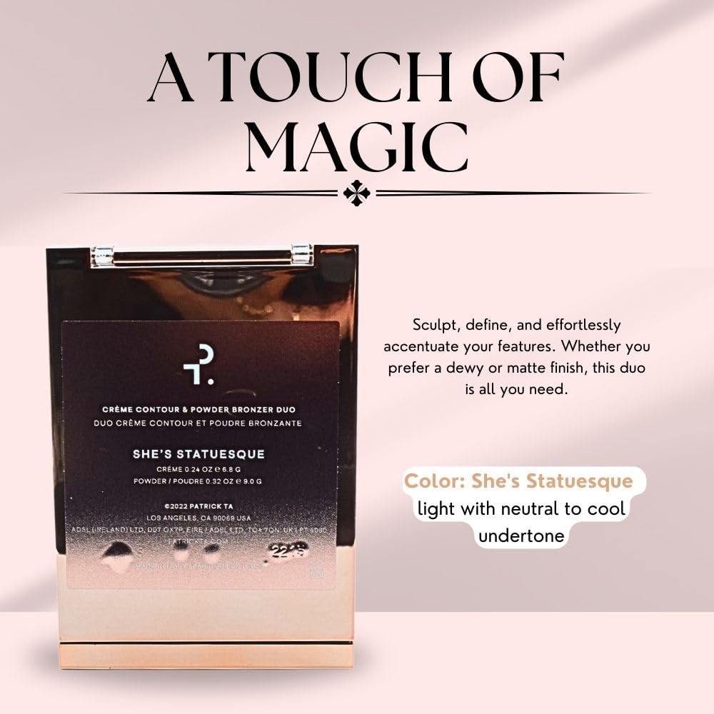 PATRICK TA Major Sculpt Crème Contour & Powder Bronzer Duo She's Statuesque Beauty & Personal Care PATRICK TA