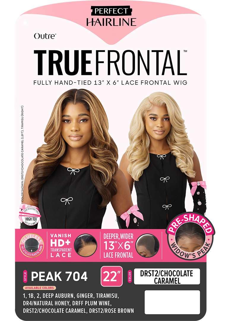 Outre Lace Front Wig - Perfect Hair Line 13X6 - True Frontal - Peak 704 (TIRAMISU)