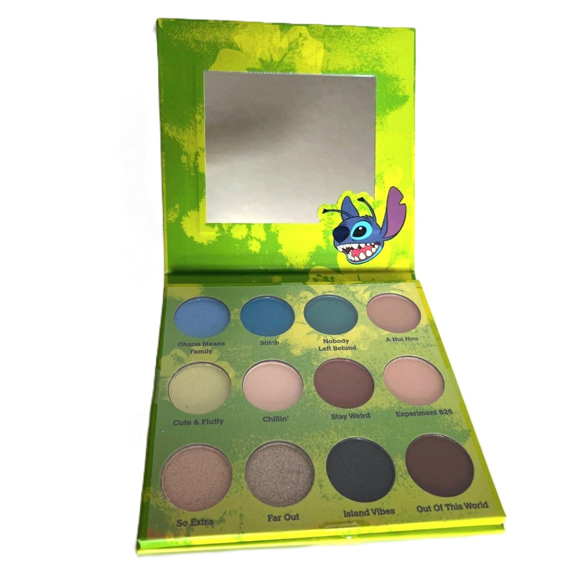 Taste Beauty Disney Stitch 12-Color Eyeshadow Palette Tropical Design
