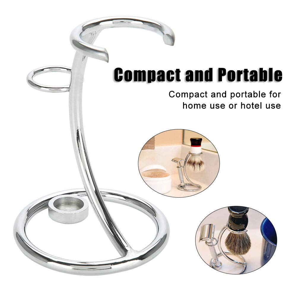 Shaving Brush Stand Shaving Brush Holder Shaving Heavy Chrome Shaving Stand Refined Curved and Shaving Brush Manual Stand Holder Beauty and Personal Care YUYTE